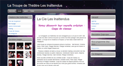 Desktop Screenshot of lesinattendustheatre.com