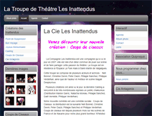 Tablet Screenshot of lesinattendustheatre.com